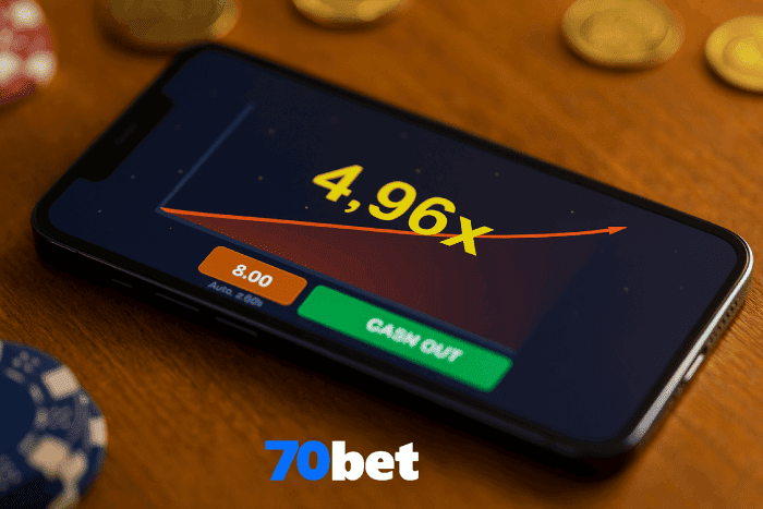 Crash game 70BET ganhos rápidos e diversão!
