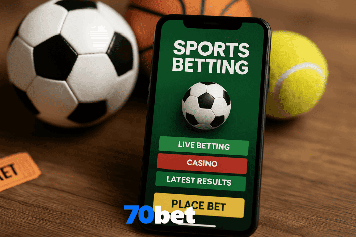 Aposte em apostas esportivas no cassino online 70BET