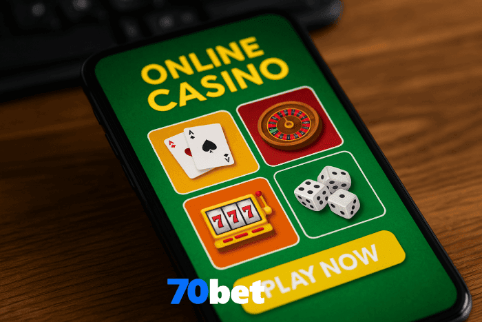 Plataforma online Cassino 70BET com bônus exclusivos