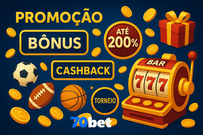 Bônus e recompensas exclusivas do Cassino 70BET